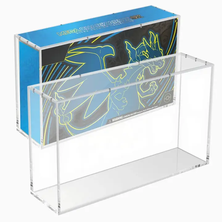 HgiVroskelia UPC Acrylic Case for Mega Charizard X ex UPC & Scarlet and Violet