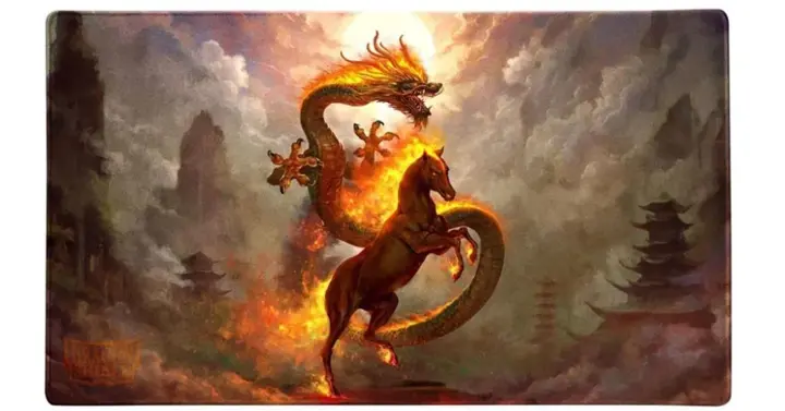 Dragon Shield Playmat – Standard Size TCG Playmat with Stitched Edges &