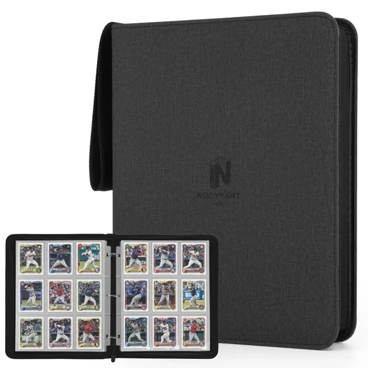 Trading Card Binder, Premium 9 Pocket 720 Double Sided Pocket Collection Binder