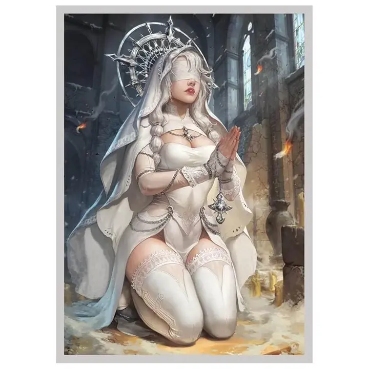 Fantasy North - Theresa - Ash-Shrine Maiden - 100 Textured Matte TCG Card Sleeves