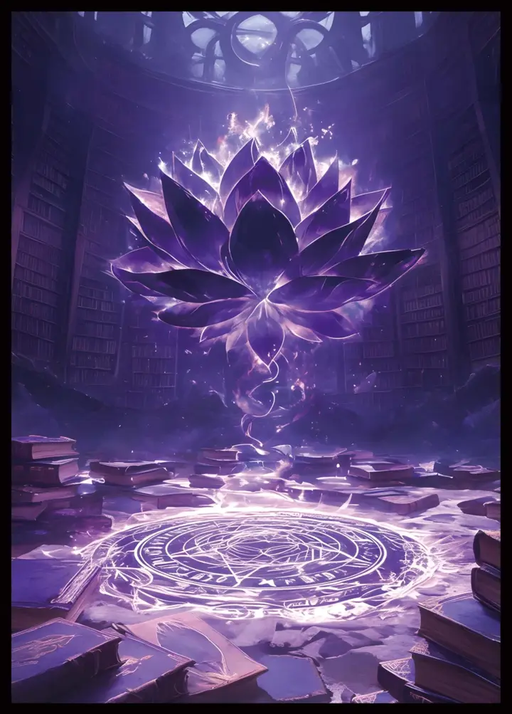 MTG Card Sleeves - Library Lotus - Ultra Clear Front & Matte Finish Back, 100ct