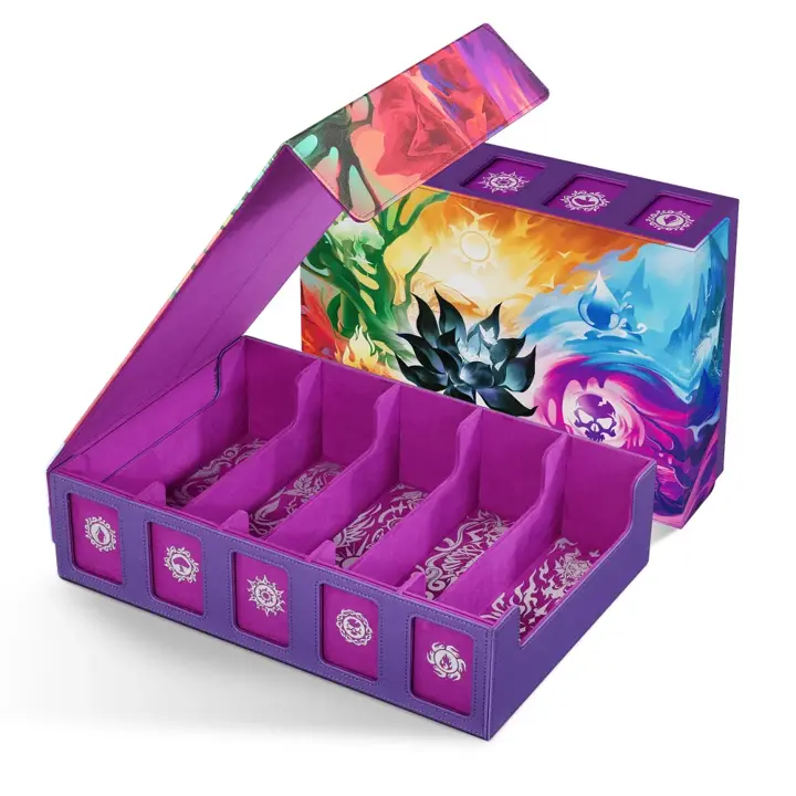 Kabinka 5 Row MTG Card Storage Box with Commander Display and Art Printing
