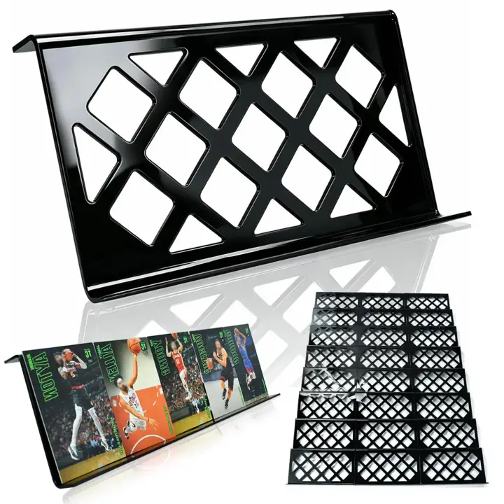CoJewe 30 Modular Trade Card Risers | Black Acrylic | Perfect for Trade Shows, Display