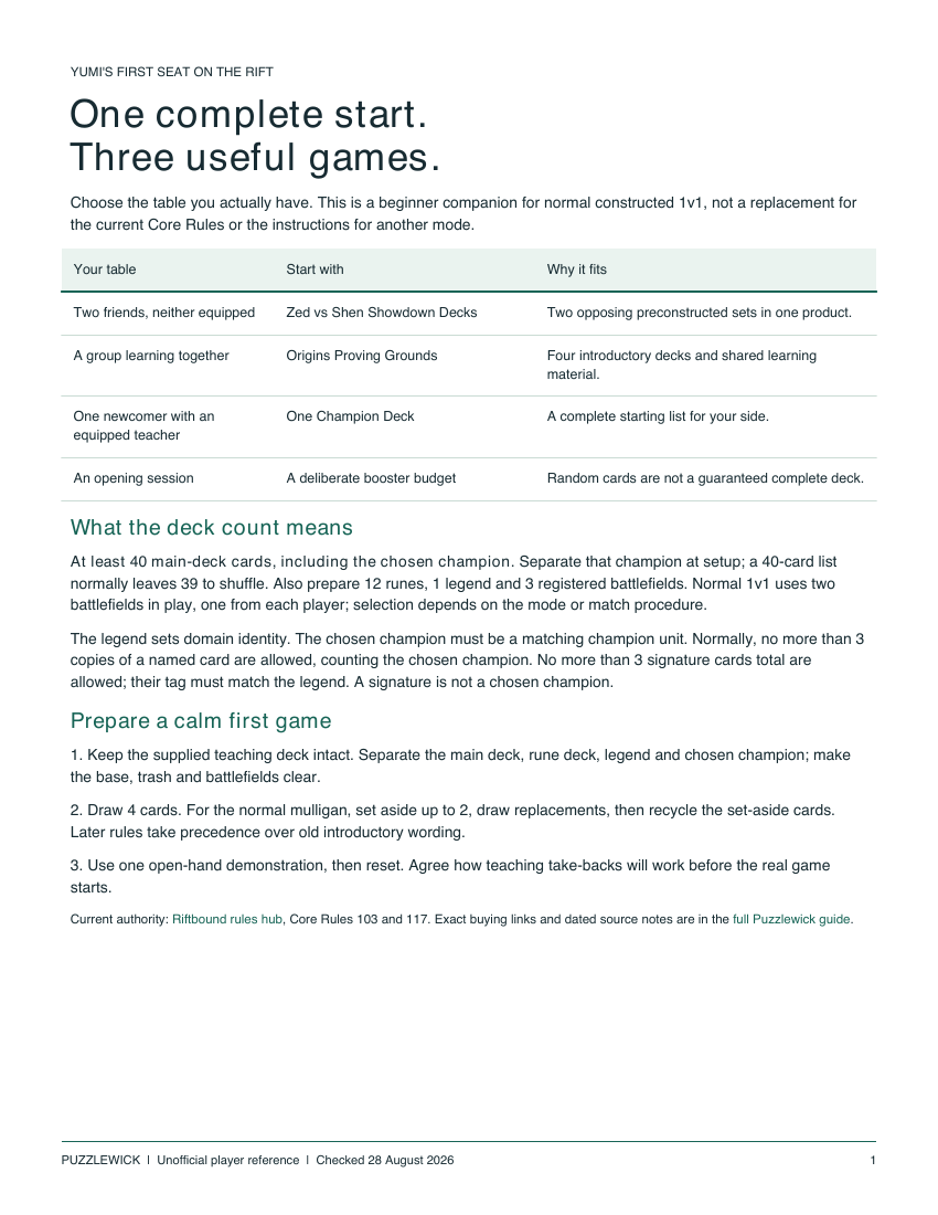 Preview of Your first seat on the Rift: setup and first-three-games companion