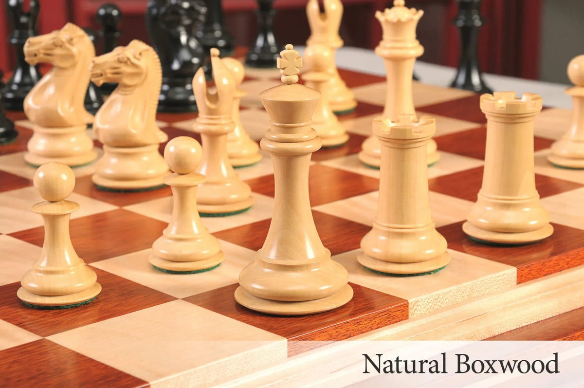 House of Staunton Collector Series Luxury Chess Pieces — Genuine Ebony & Boxwood (1849 Pattern, 4.0" King)