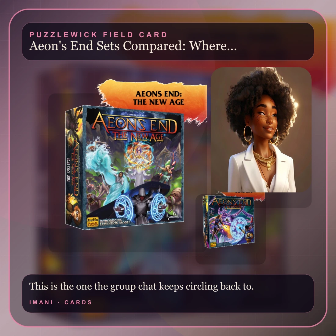 Imani, The Connector