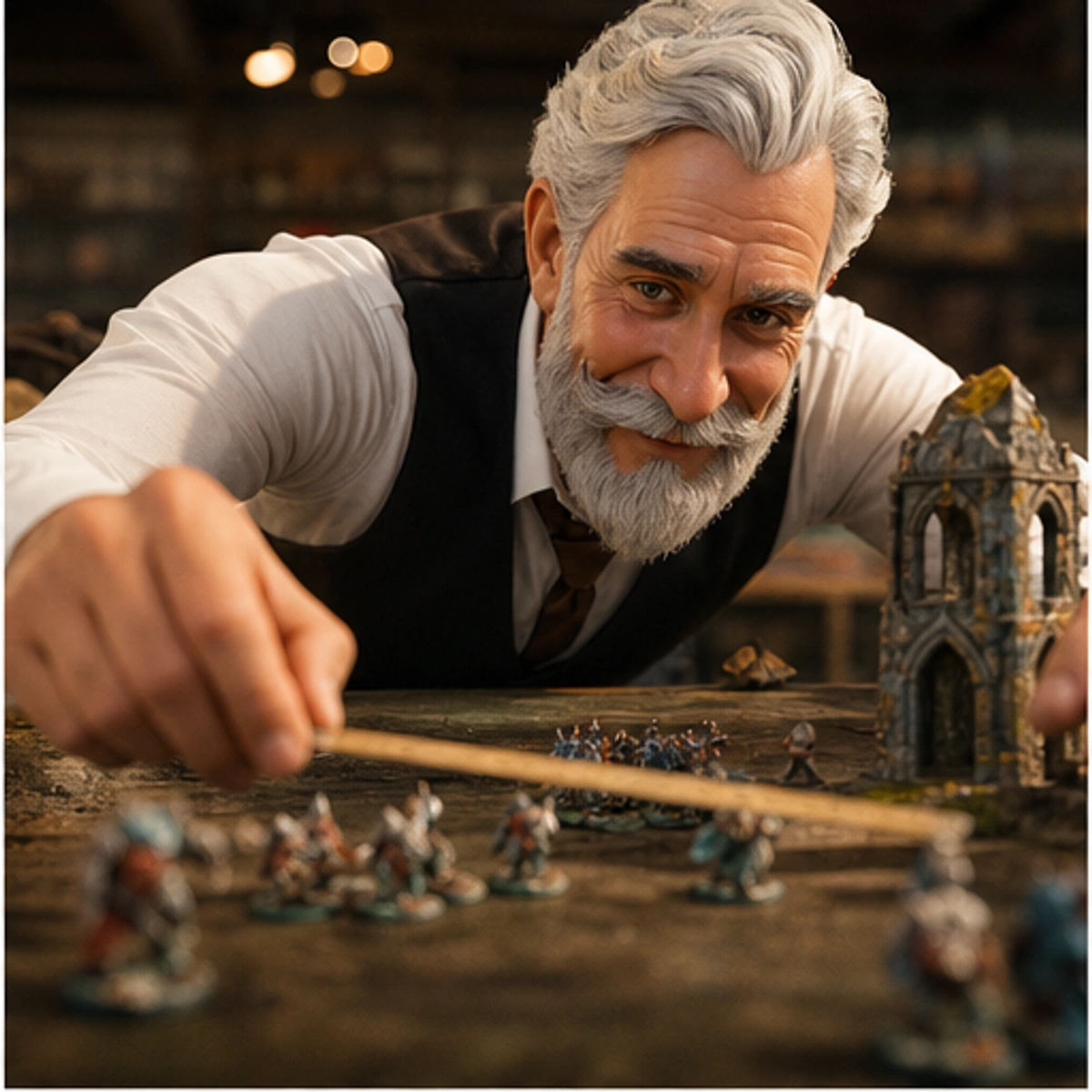 Robert, The Keeper — demonstrating the core turn with the game staged clearly