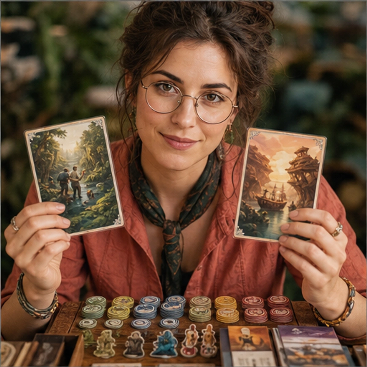Margo, The Archivist — demonstrating the core turn with the game staged clearly