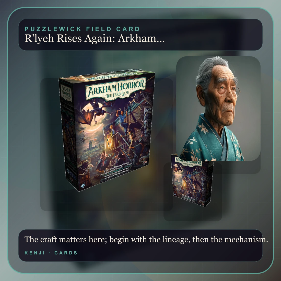 Kenji, The Sensei