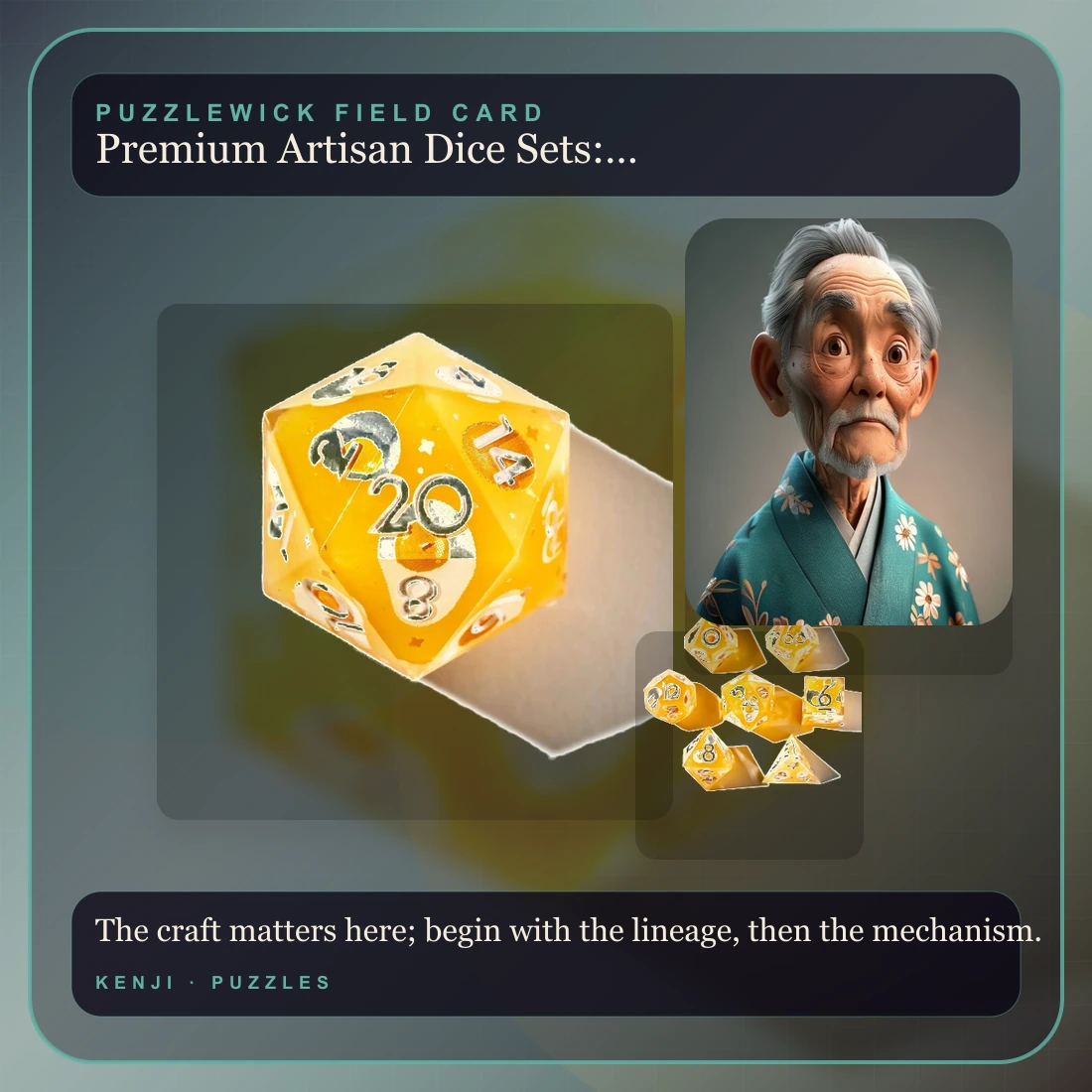 Kenji, The Sensei