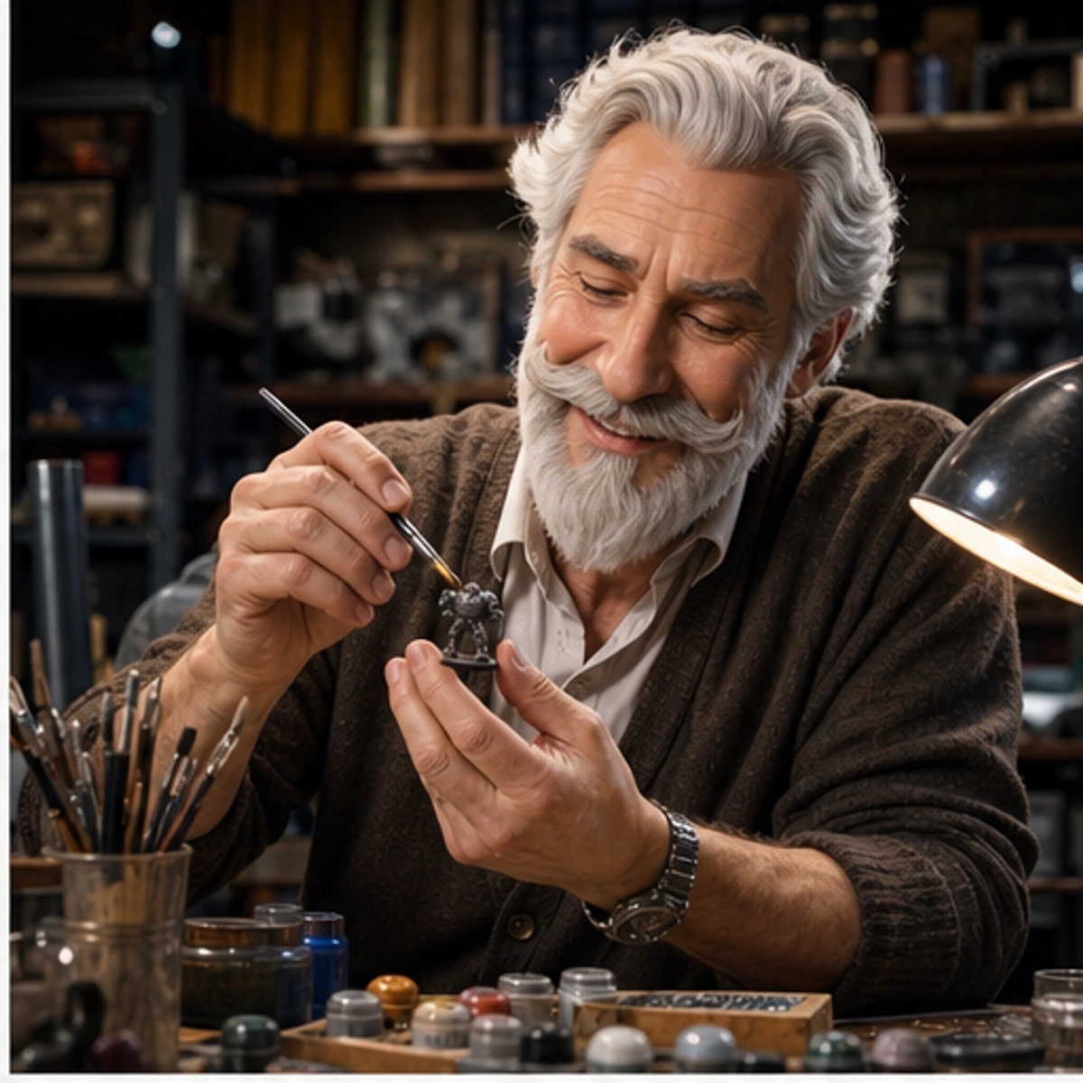 Robert, The Keeper — side-by-side table clinic with components in use