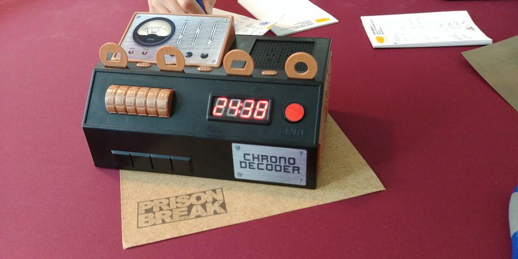 The Chrono Decoder counting down on a tense escape attempt