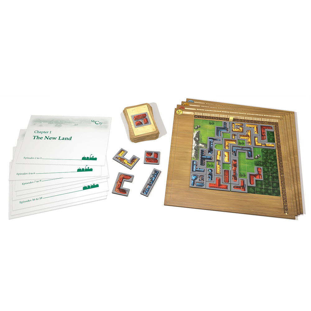 My City's tiles spill out, ready to build a town episode by episode