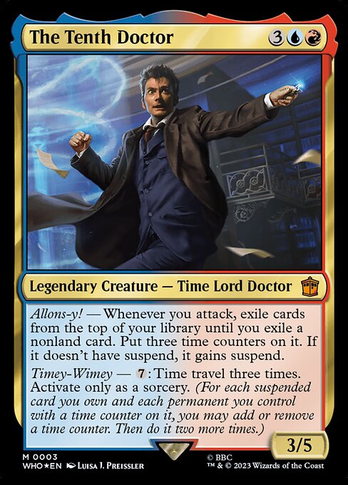 The Tenth Doctor — face commander of the Timey-Wimey deck (Doctor Who Commander)