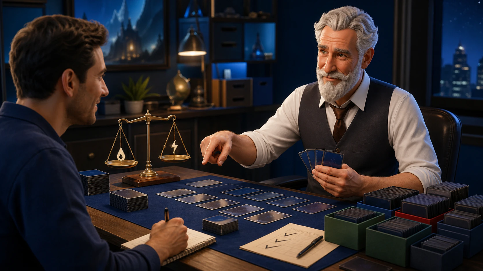 Robert, The Keeper — diagnosing a precon beside an adult learner in a bright deck workshop