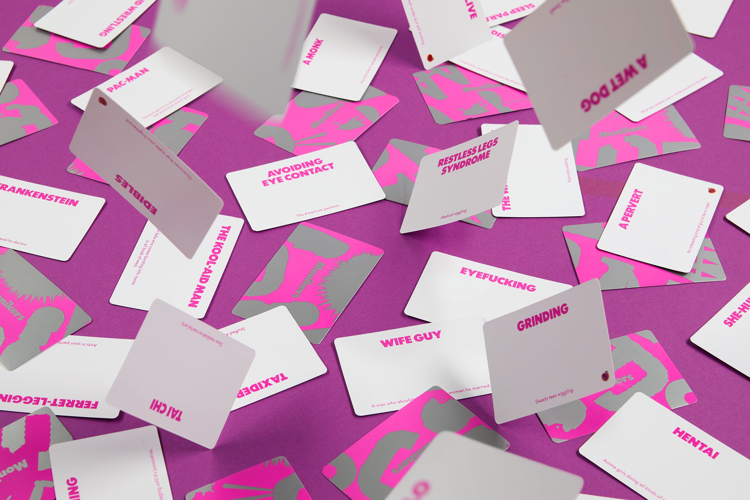 Monikers cards and play in progress
