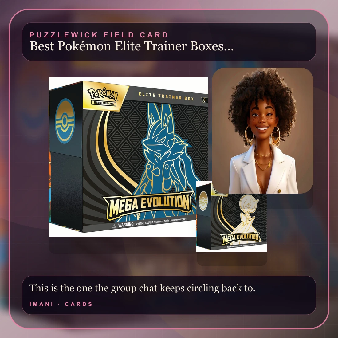 Imani, The Connector