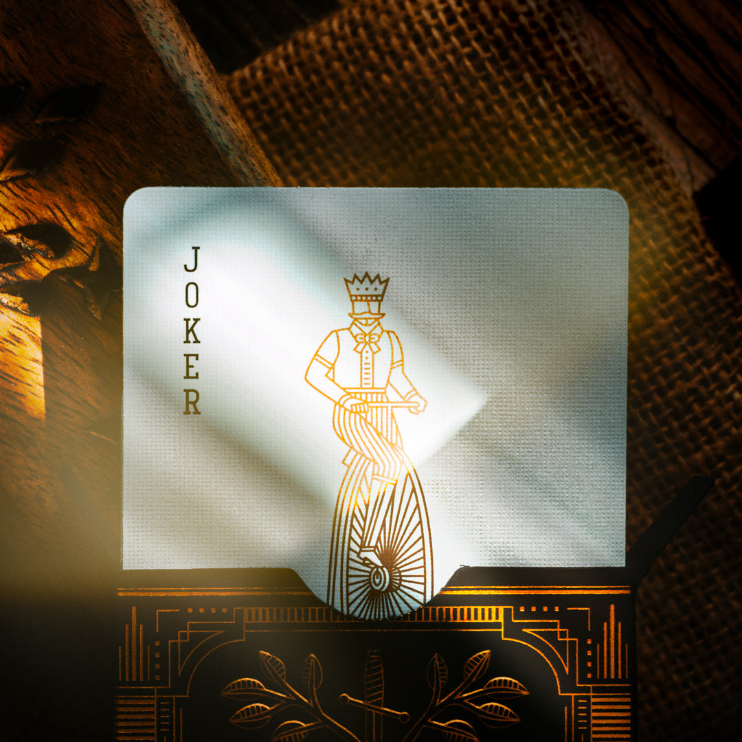 Blue Monarchs cards fanned, showing the gold-foil Curtis Jinkins back design.