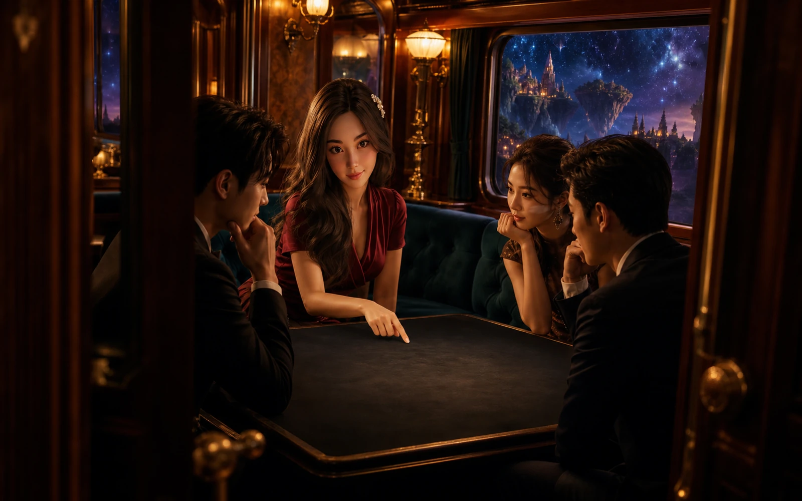 Yumi reviews the verified Horror on the Orient Express premise in a train parlor with face-down components