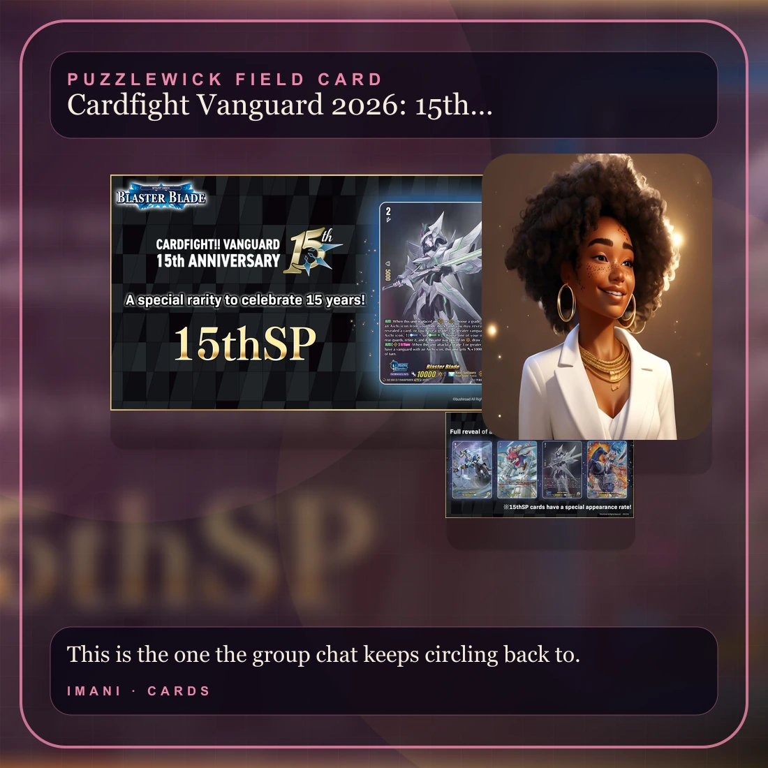 Imani, The Connector