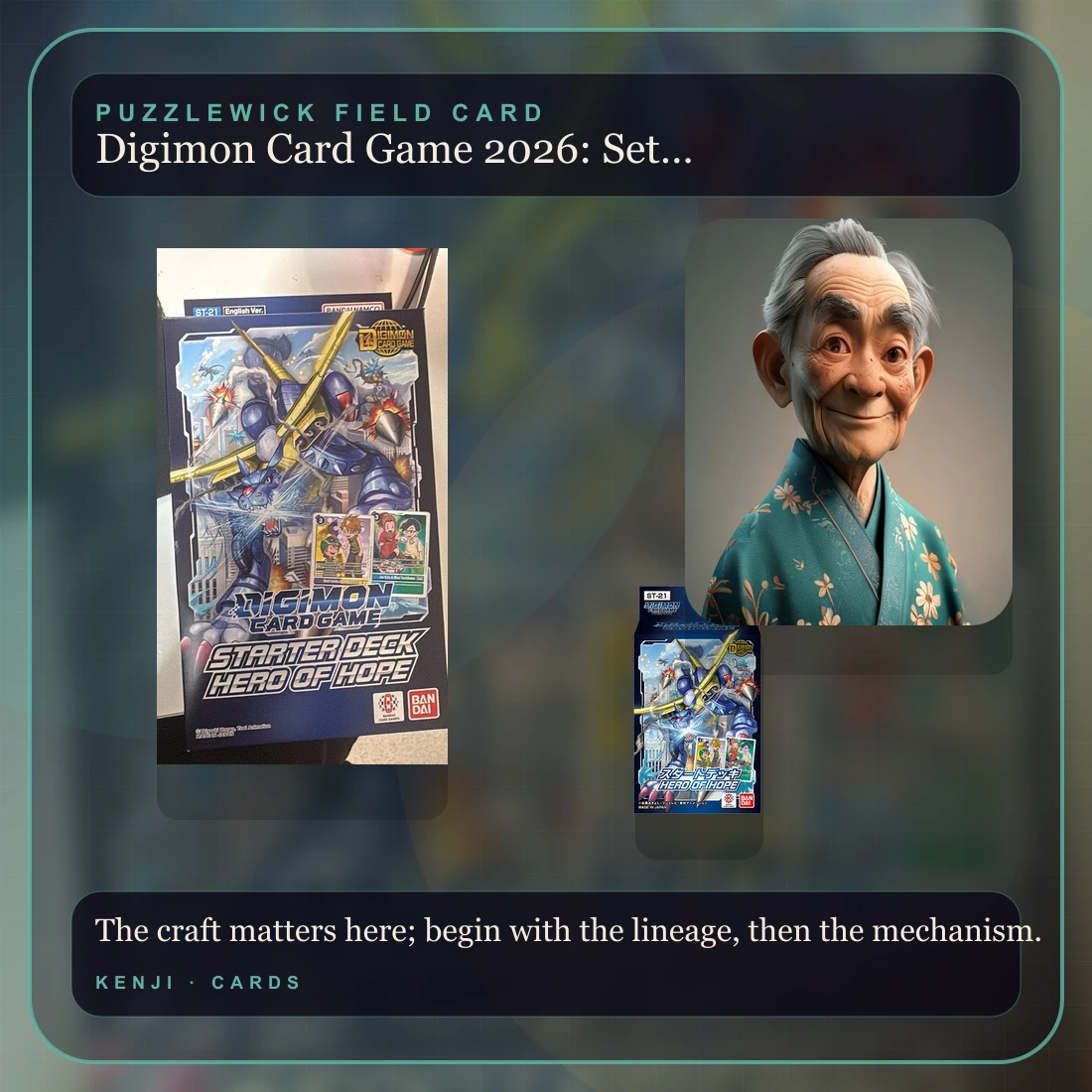 Kenji, The Sensei