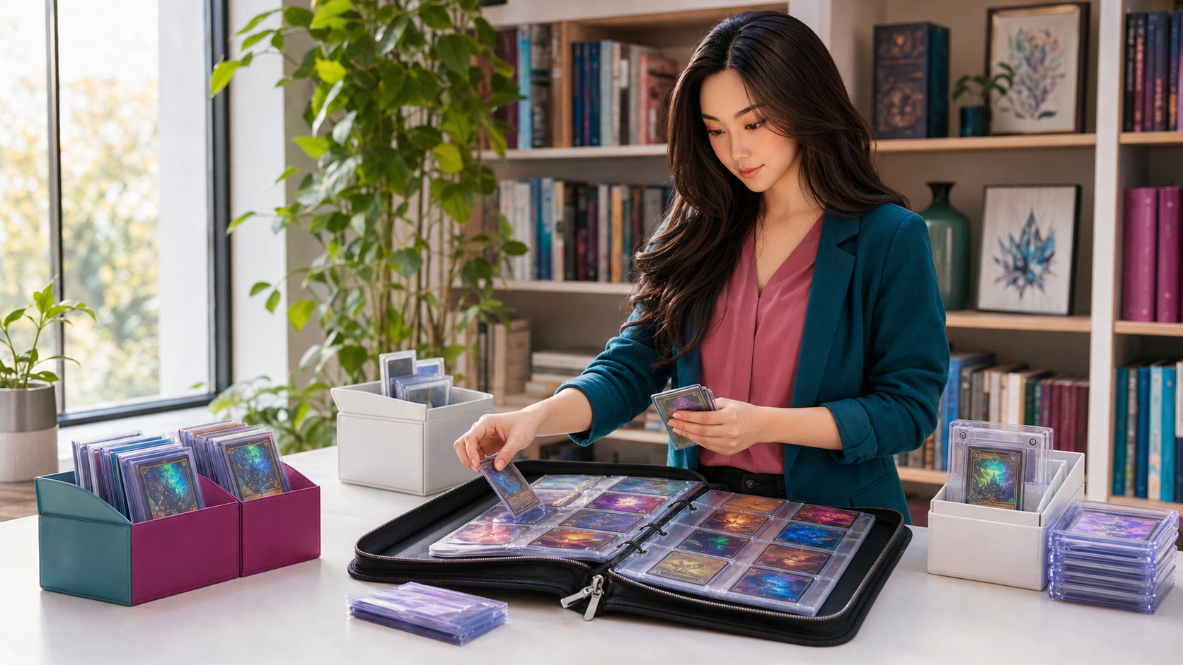 Yumi, The Hostess — mapping a side-loading binder by collection purpose