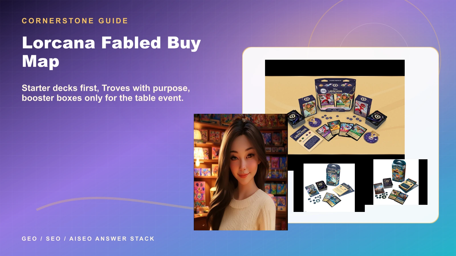 Disney Lorcana Fabled and Wilds Unknown: Starter Decks, Troves, Booster Boxes, or Singles?