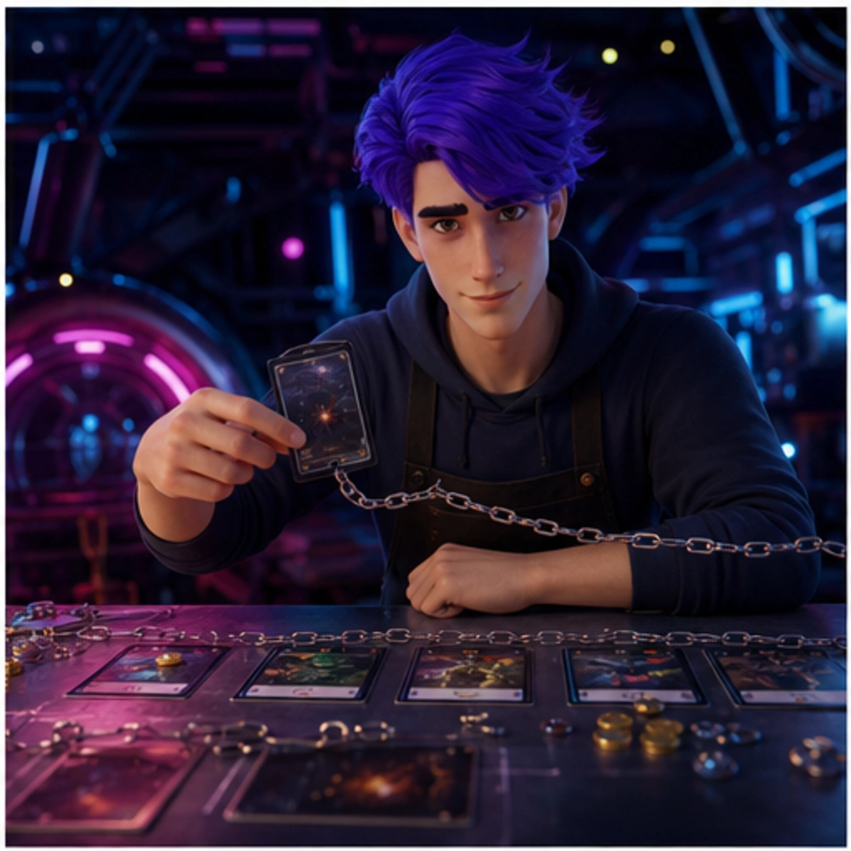 Dax, The Critic — demonstrating the core turn with the game staged clearly