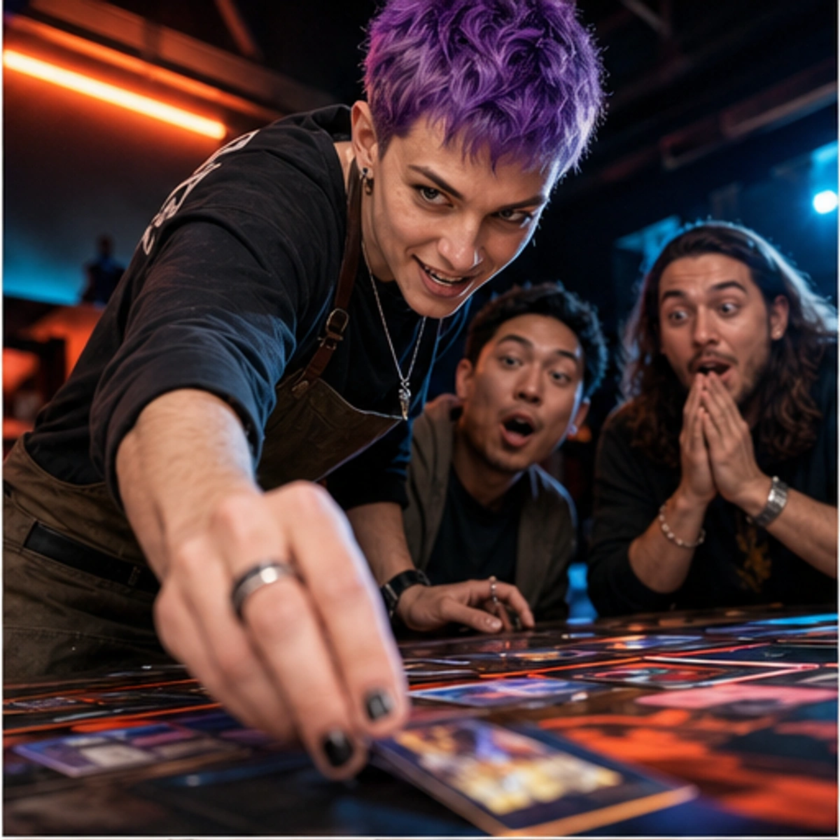 Dax, The Critic — demonstrating the core turn with the game staged clearly