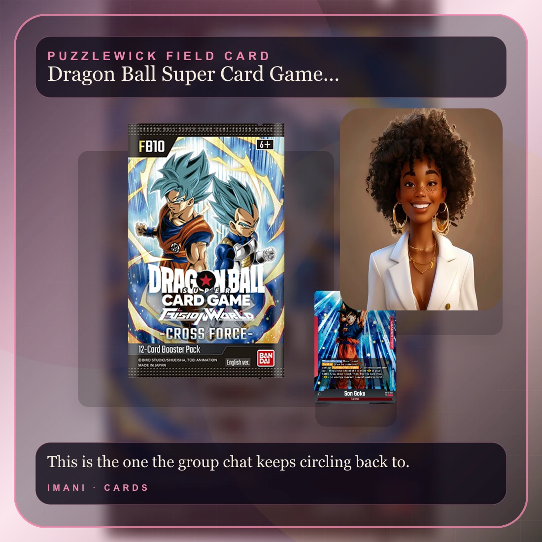 Imani, The Connector