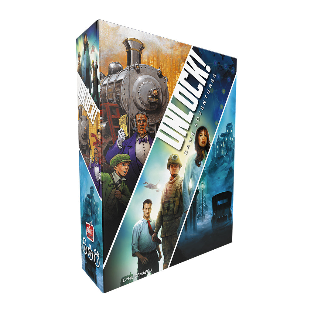 Unlock! Game Adventures cover — three escapes in one box