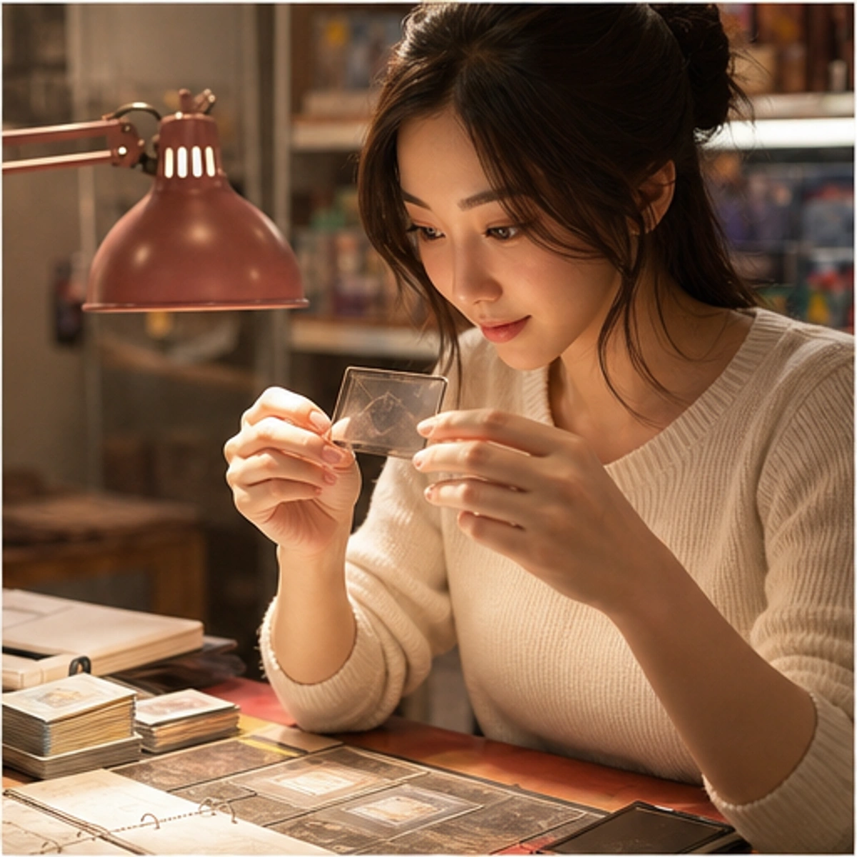 Yumi, The Hostess — demonstrating the core turn with the game staged clearly
