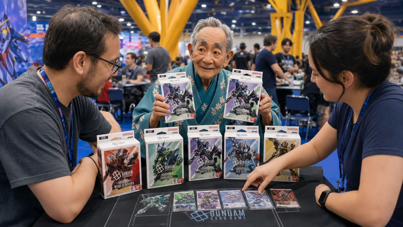 Kenji, The Sensei — bright convention table