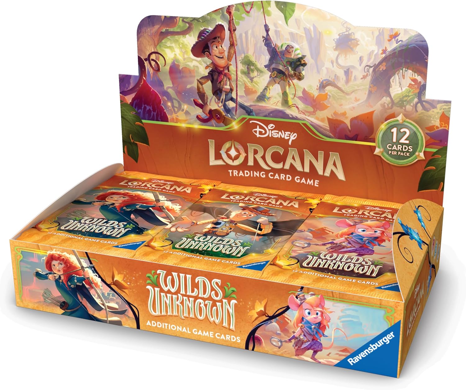Disney Lorcana Wilds Unknown booster display