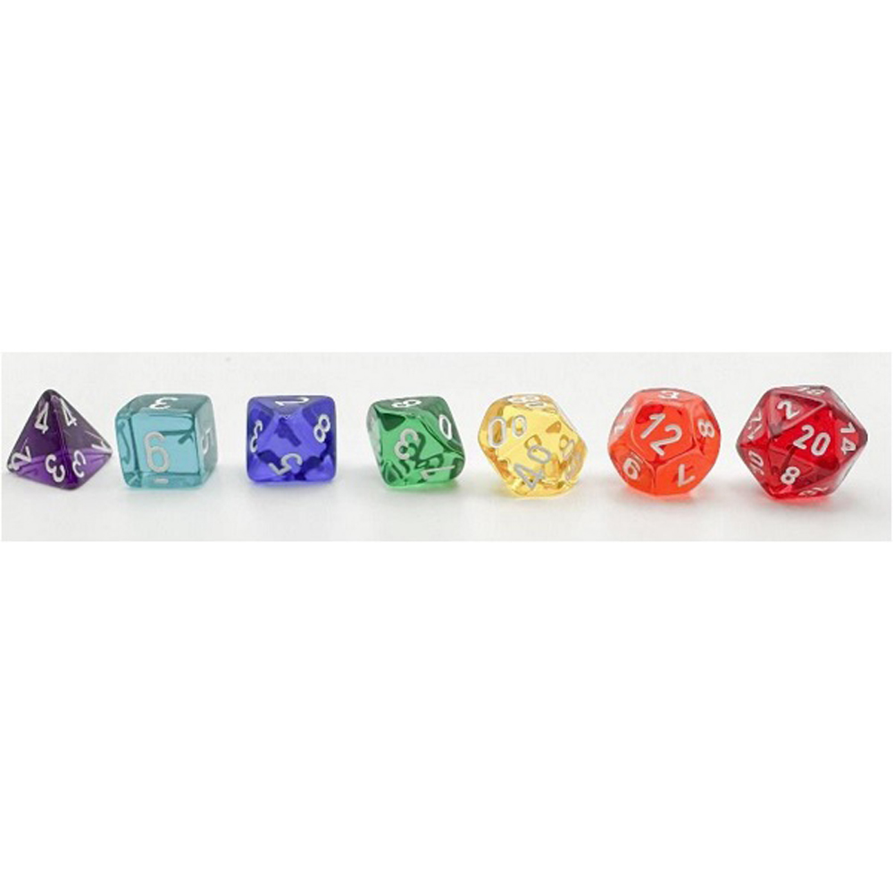 A Polyhedral Dice Set (d4 / d6 / d8 / d10 / d12 / d20 + percentile)