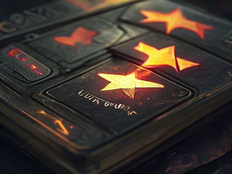 A close-up of an attack-modifier card showing a multiplier symbol being flipped from a small face-down deck