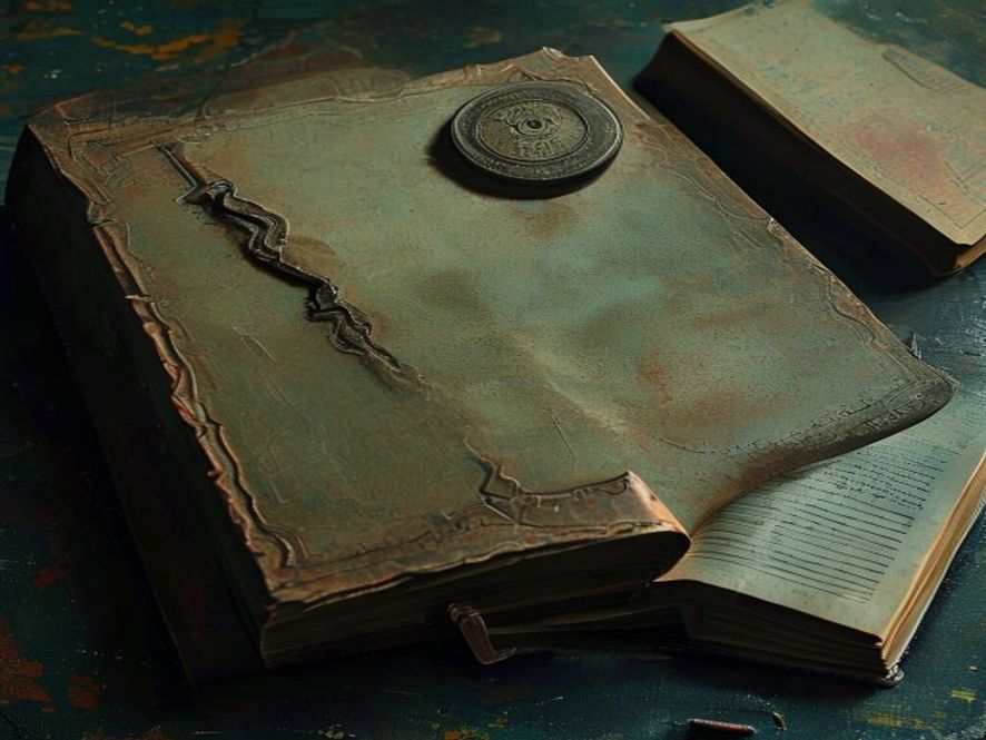 A sealed game box with an unbroken paper seal beside an open rulebook.