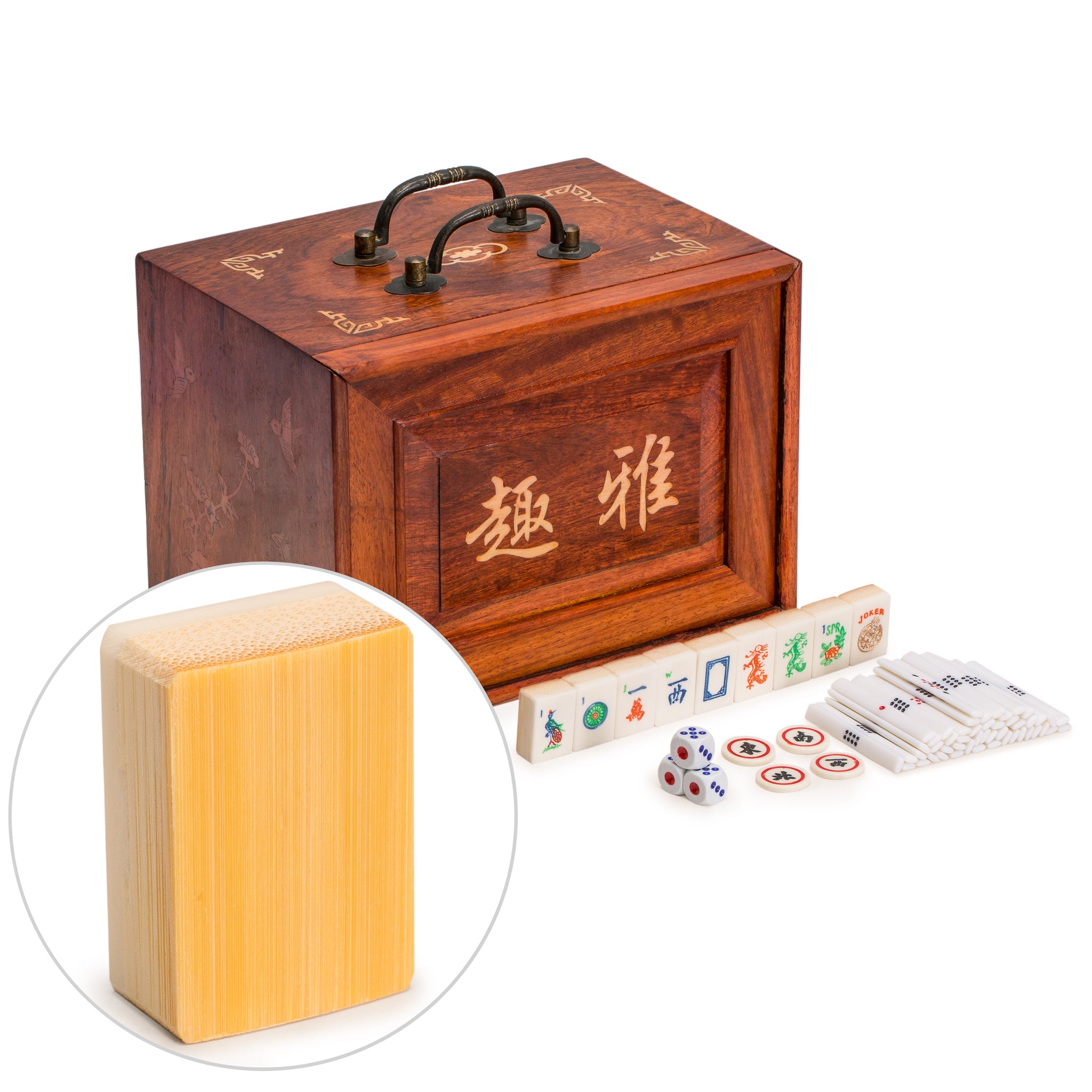 Bone & Bamboo Set ('Sparrows')