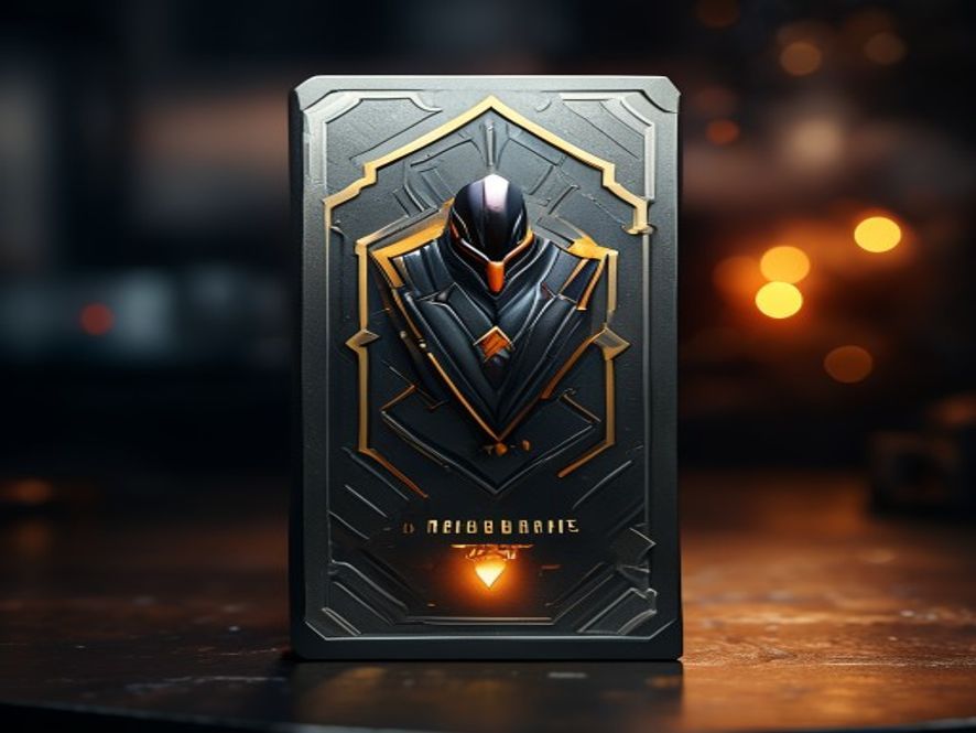 A unique winner-only promo card displayed in a protective holder