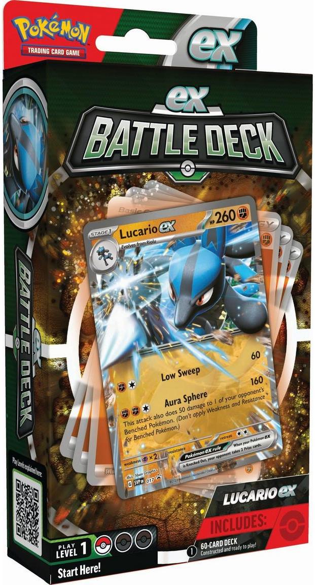 A current ex Battle Deck (e.g. Lucario ex)