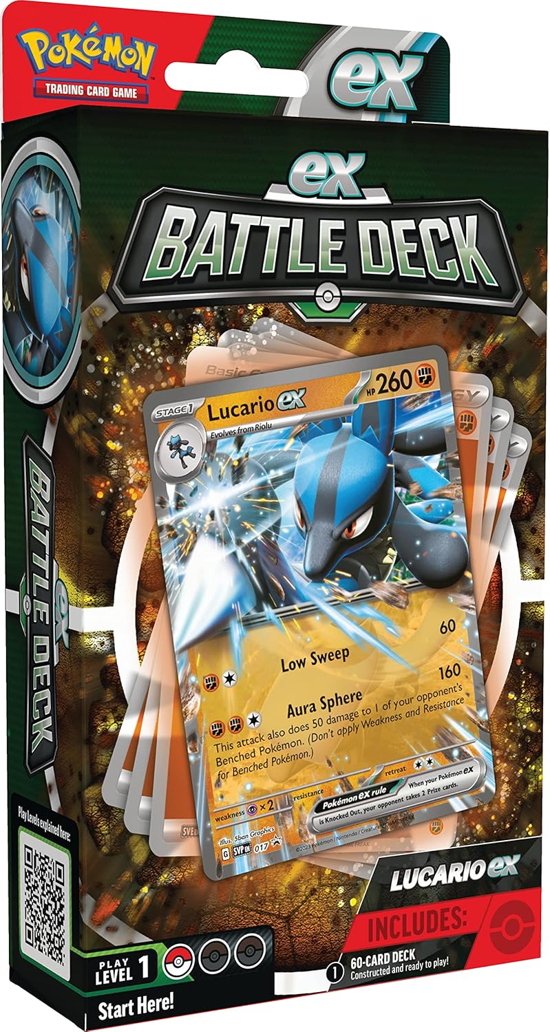 A current ex Battle Deck (e.g. Lucario ex)