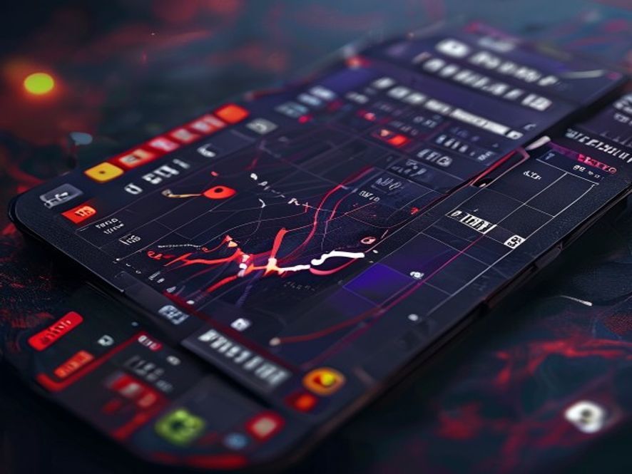 A tournament scorecard and a life-point tracker app showing a close match result