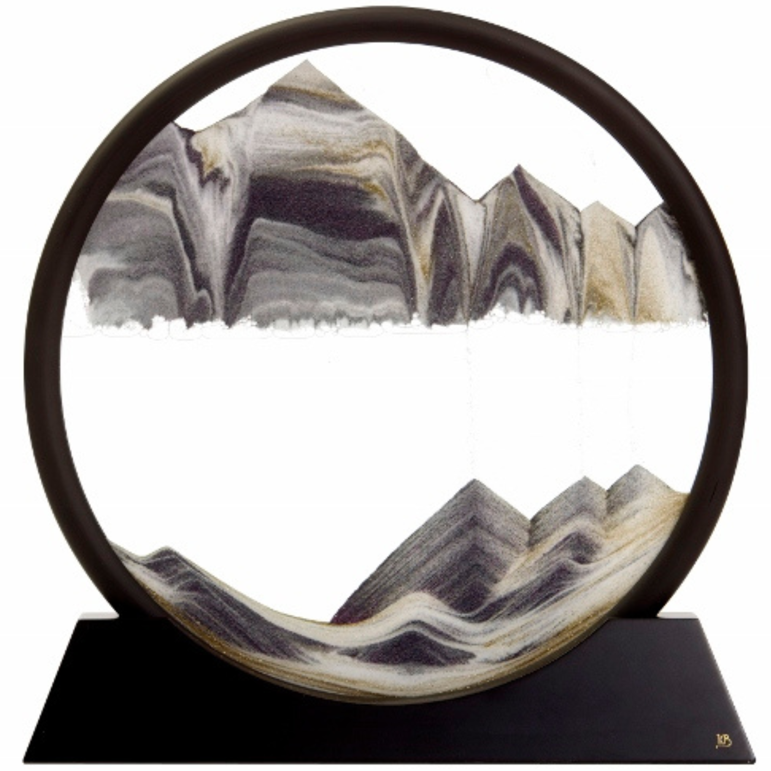 KB Collection framed moving sand art by Klaus Bosch, flowing sand landscape