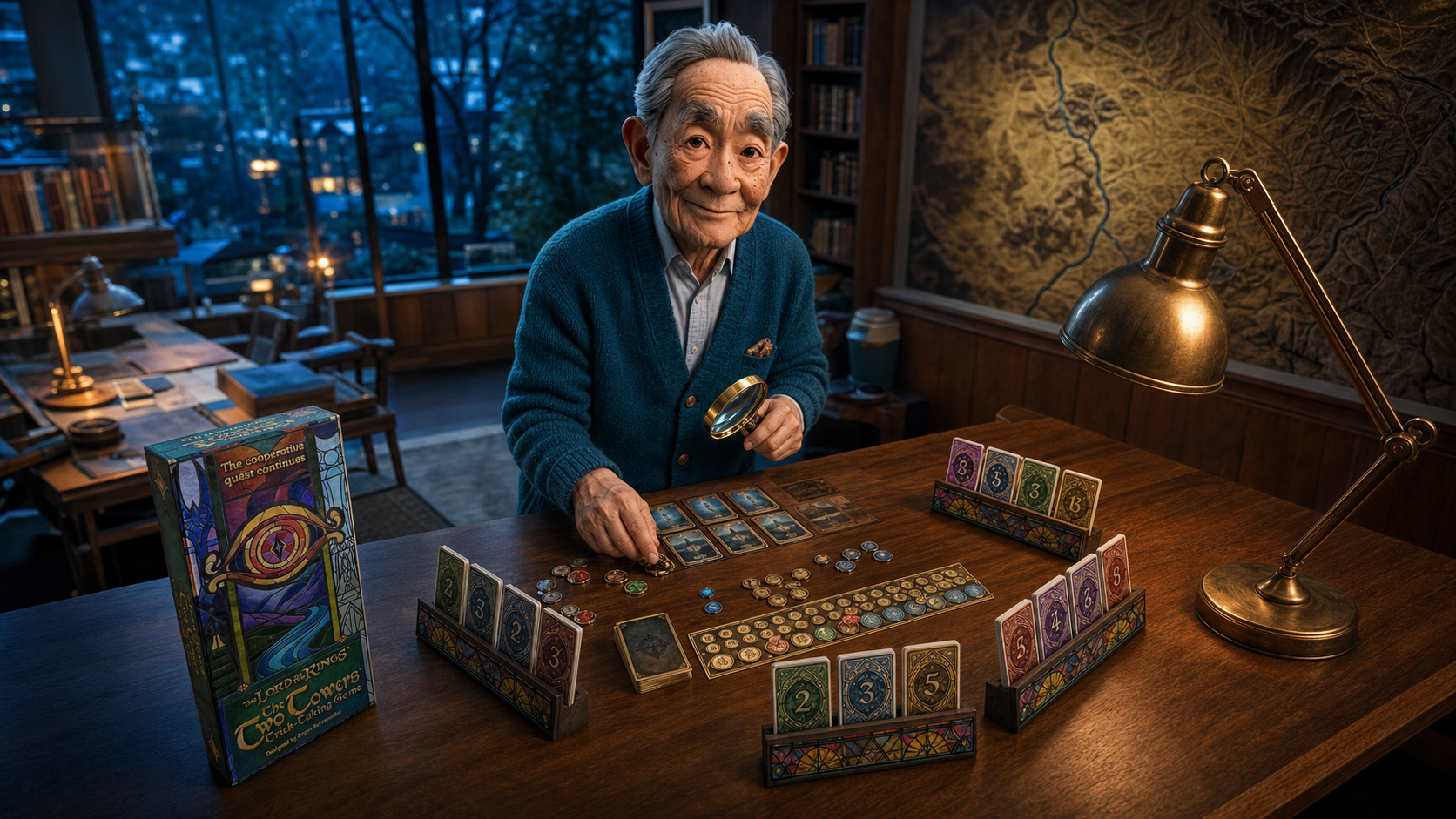 Kenji, The Sensei — lamplit solo chapter