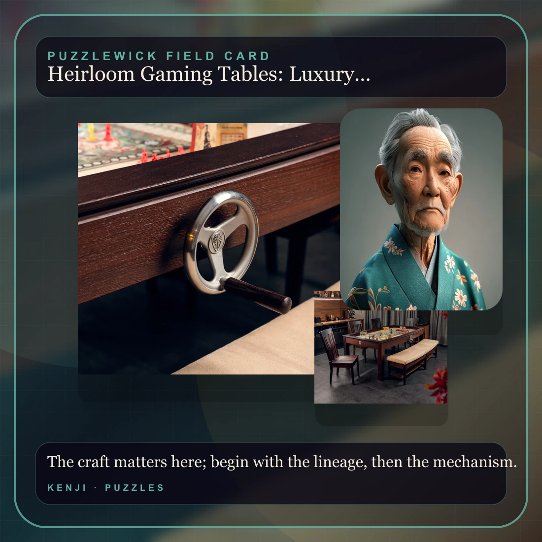 Kenji, The Sensei