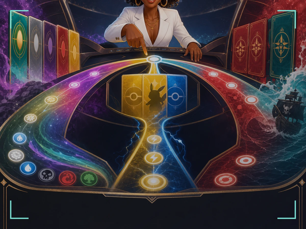 Imani, The Connector — closing the cabinet around one chosen deck