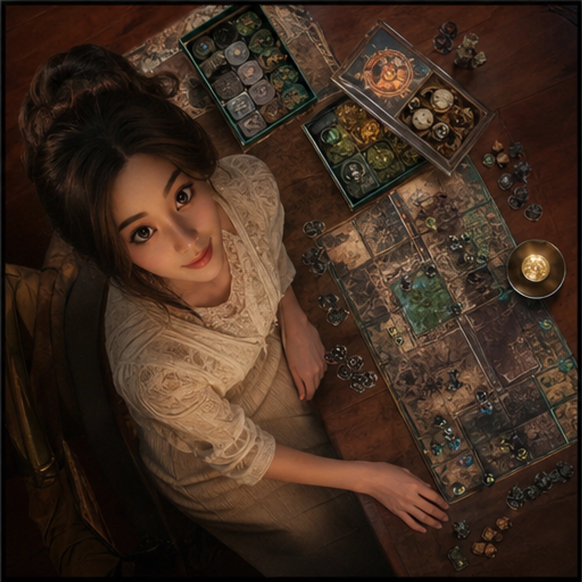 Yumi, The Hostess — hosting the first complete game with a readable table