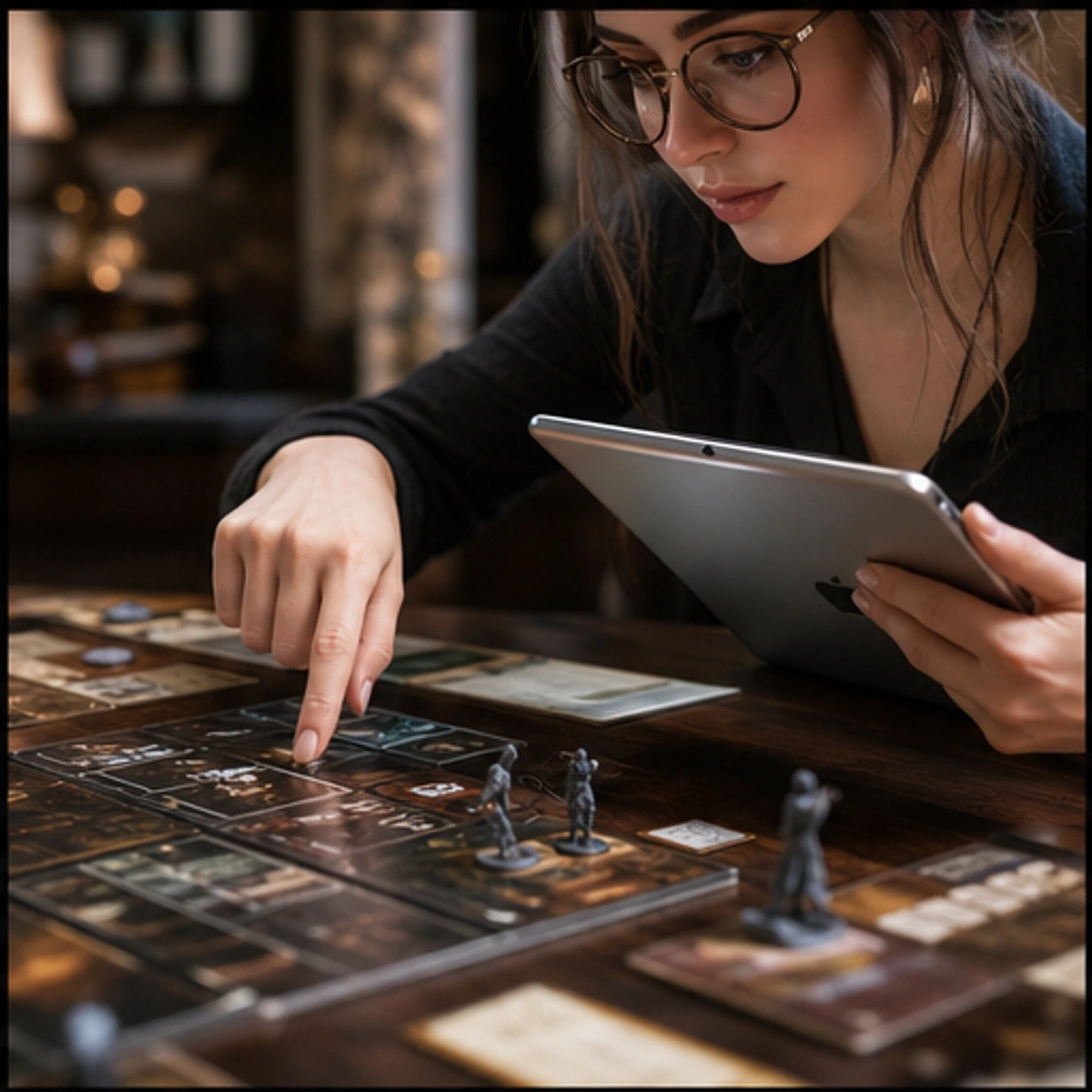 Margo, The Archivist — demonstrating the core turn with the game staged clearly
