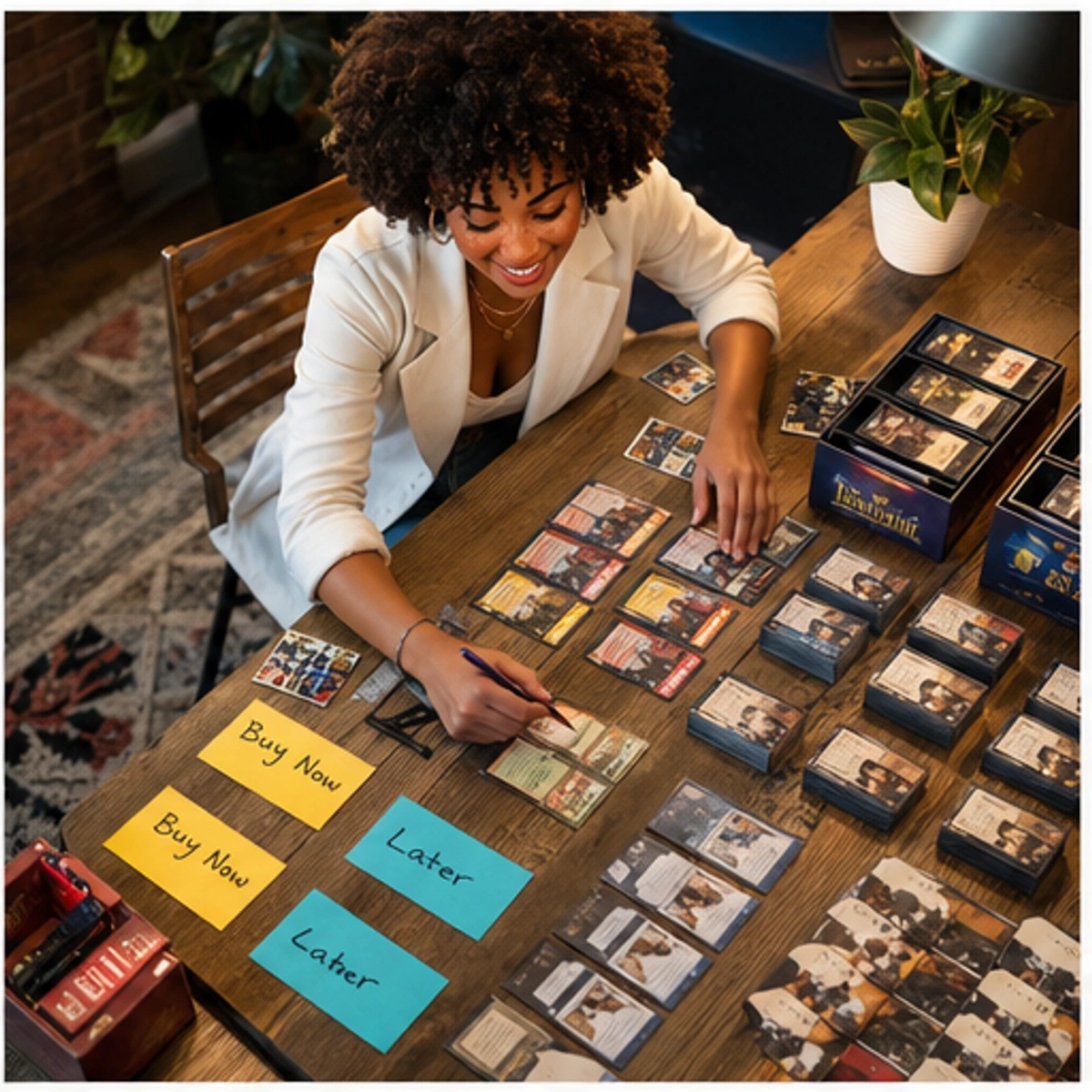 Imani, The Connector — side-by-side table clinic with components in use