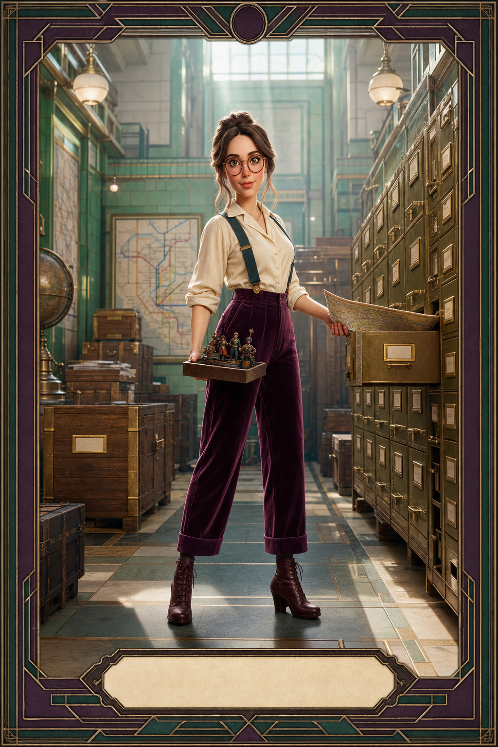 Margo, The Archivist — downloadable one-of-one curator card